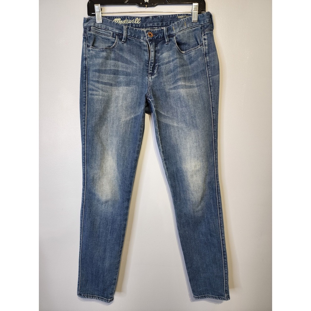 Madewell Skinny Skinny Ankle Jeans Women's Size 28 Mid Rise Stretch Denim Blue